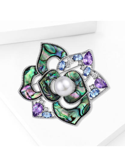 Brovia - Fashion Rose Flower Alloy Brooch