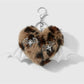 Keypus - Y2K Leopard Heart Cross Bag Charm Keychain