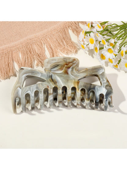 Beau - Elegant Marble-Patterned Shark Hairpin