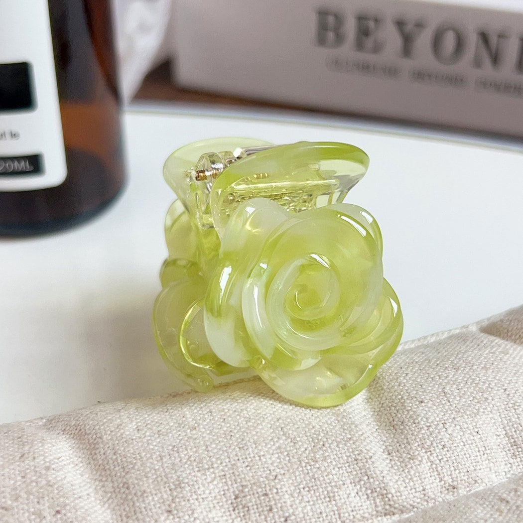 Beau - Acetate Rose Flower Claw Clip