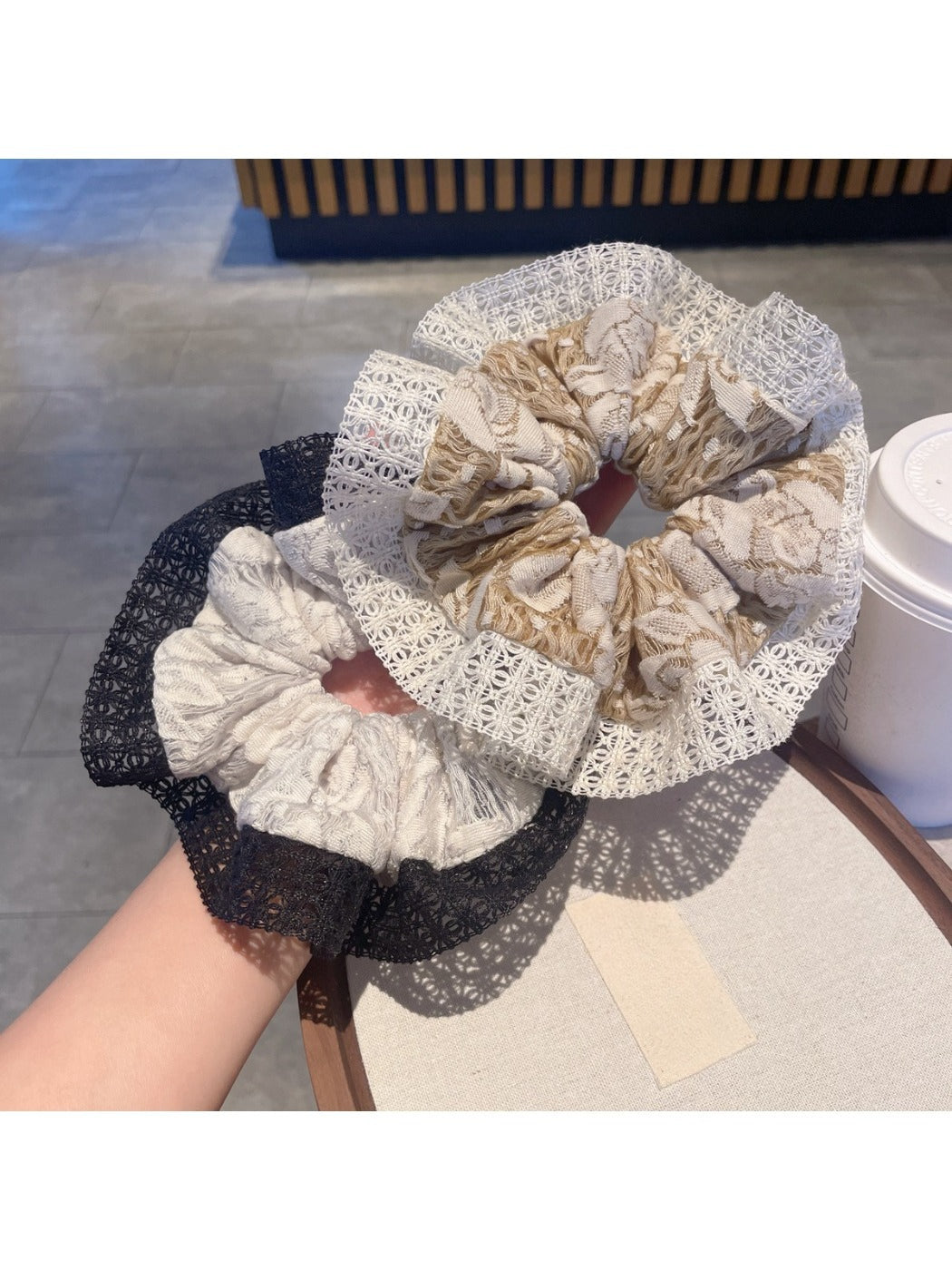 Gifty - Delicate Lace Hair Scrunchie