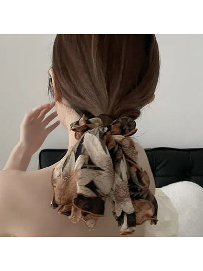 Gifty - Five Petal Flower Ribbon Hair Tie