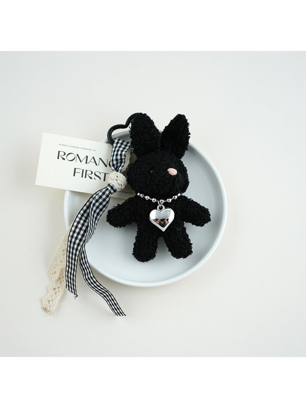 Keypus - Love Bow Bunny Backpack Pendant