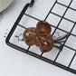 Beau small butterfly claw clip with smooth finish and curved edges