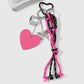 Keypus - Heart and Butterfly Pendant Keychain
