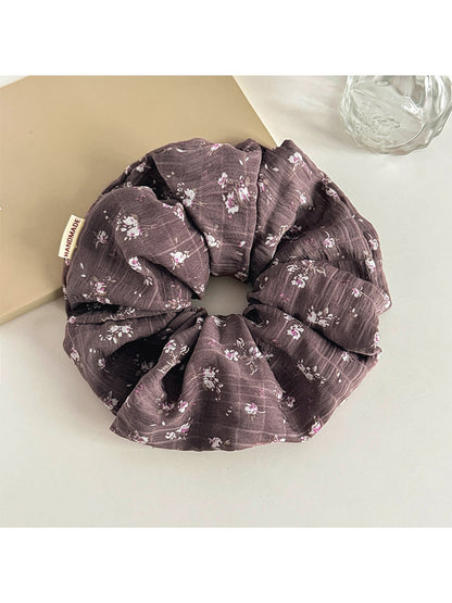 Gifty - Ruffled Polyester Fabric Scrunchie