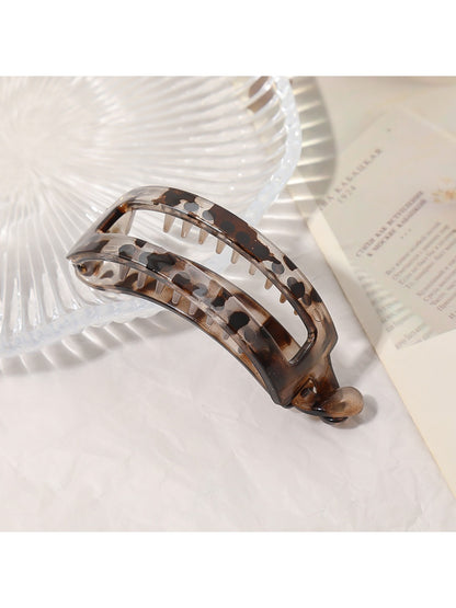Beau - Leopard Print Curved Hair Clip