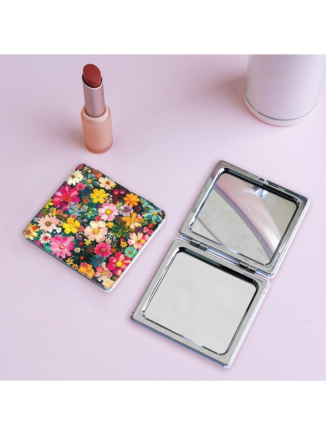 Mirroray - Elegant Floral Pattern Makeup Mirror