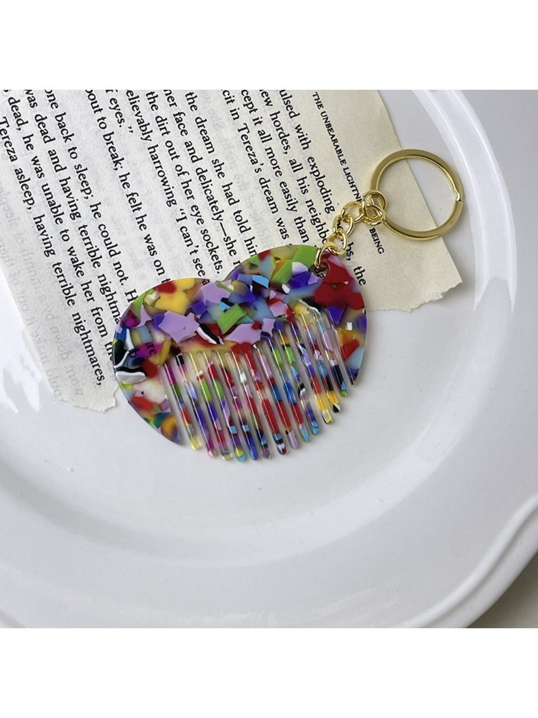 Keypus - Mini Heart Shaped Comb Keychain