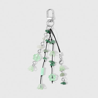 Keypus - Vintage Style Leaf and Beaded Keychain