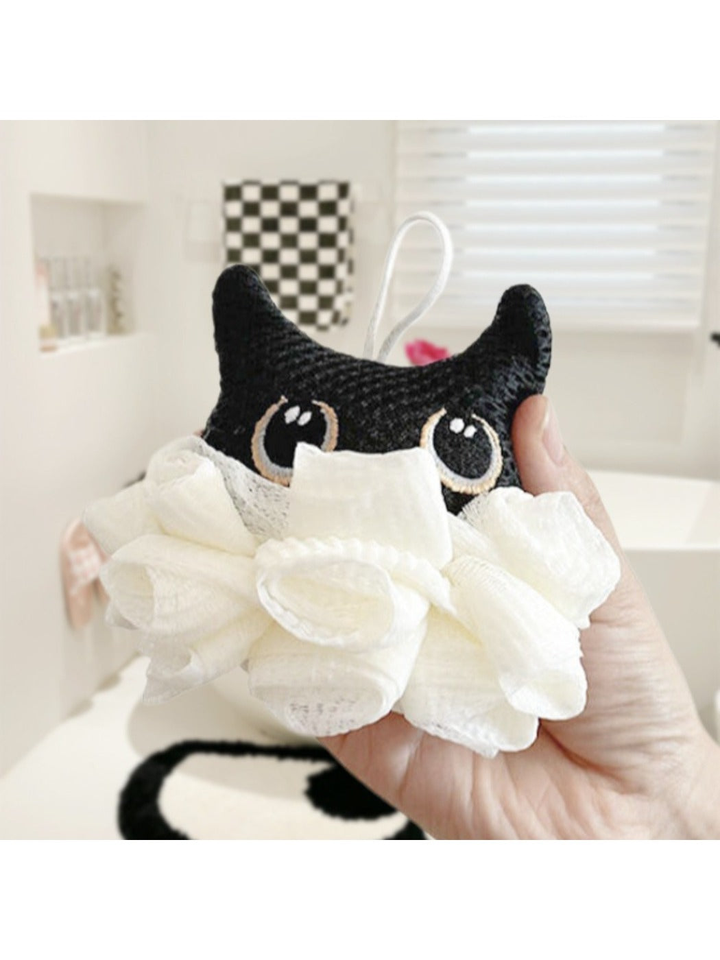 Papo - Adorable Cat Shaped Bath Pouf