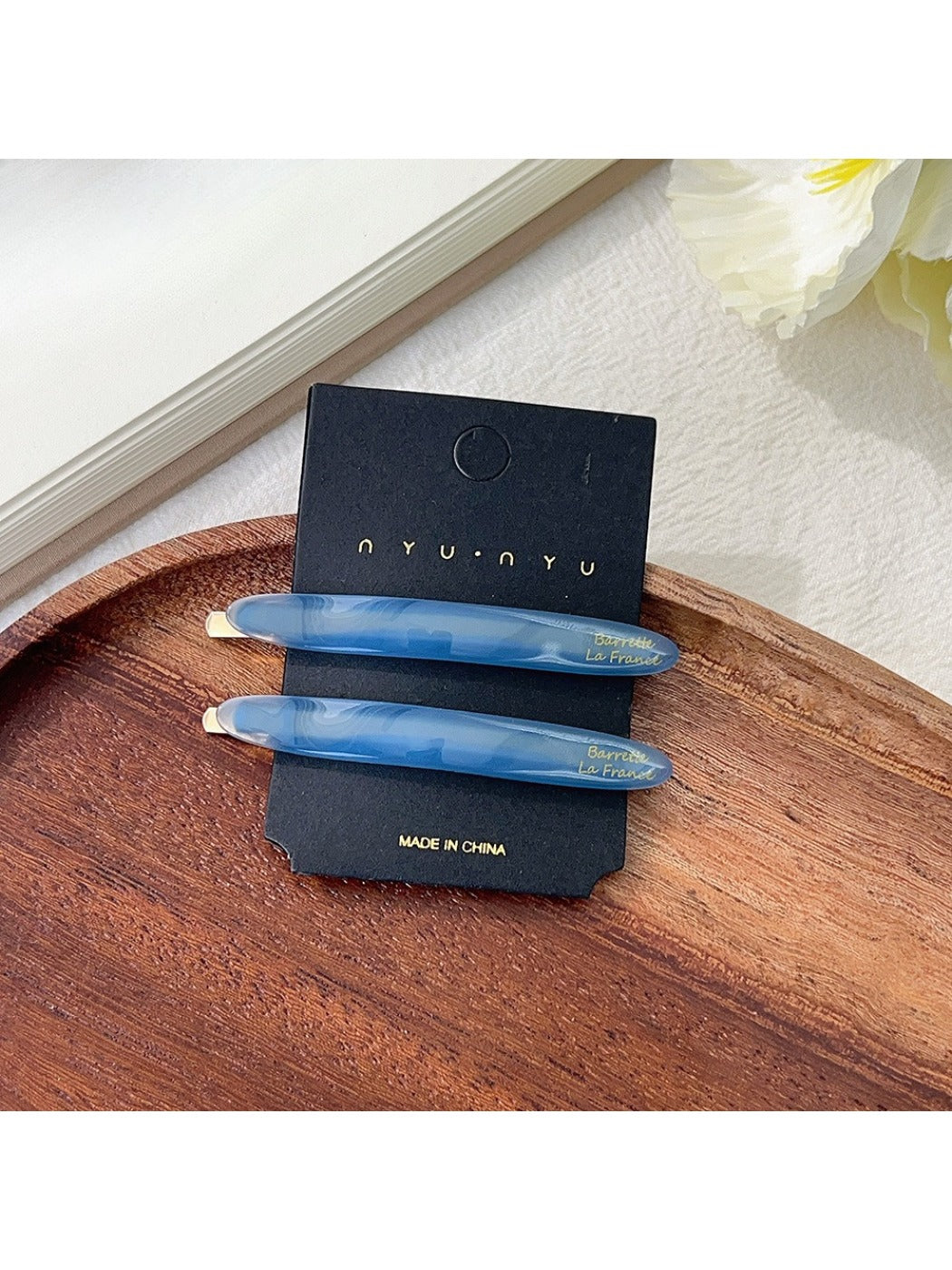 Beau - Beautiful Oval Acetate Hair Clip