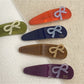 Beau - Bow Embellished Oval Hair Clip