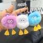 Keypus - Fluffy Duck Keychain For Bags Backpacks