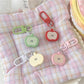 Keypus - Cute Half Apple Bag Charm Keychain Accessory