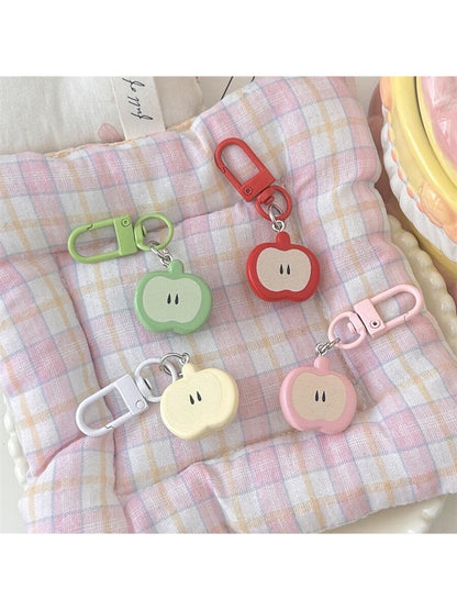 Keypus - Cute Half Apple Bag Charm Keychain Accessory