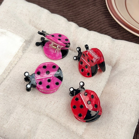 Beau - Bright Ladybug Design Claw Clip