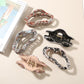 Beau - Cloud Shape Printed Acetate Hair Claw Clip