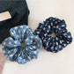 Gifty - Retro Blue Fashion Scrunchie