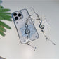 Keypus - Music Note Snowflake Decorative Strap Keychain
