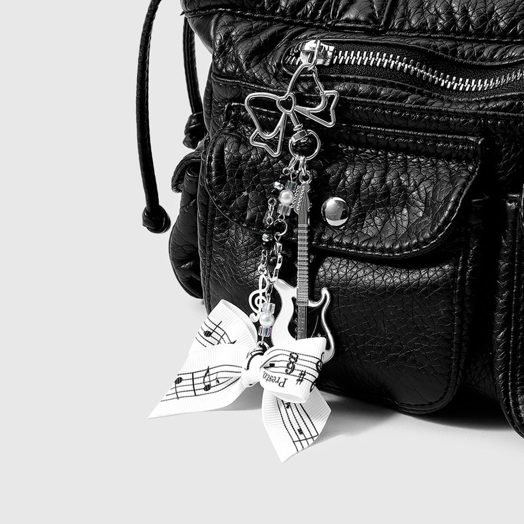 Keypus - Decorative Guitar Bow Detail Keychain