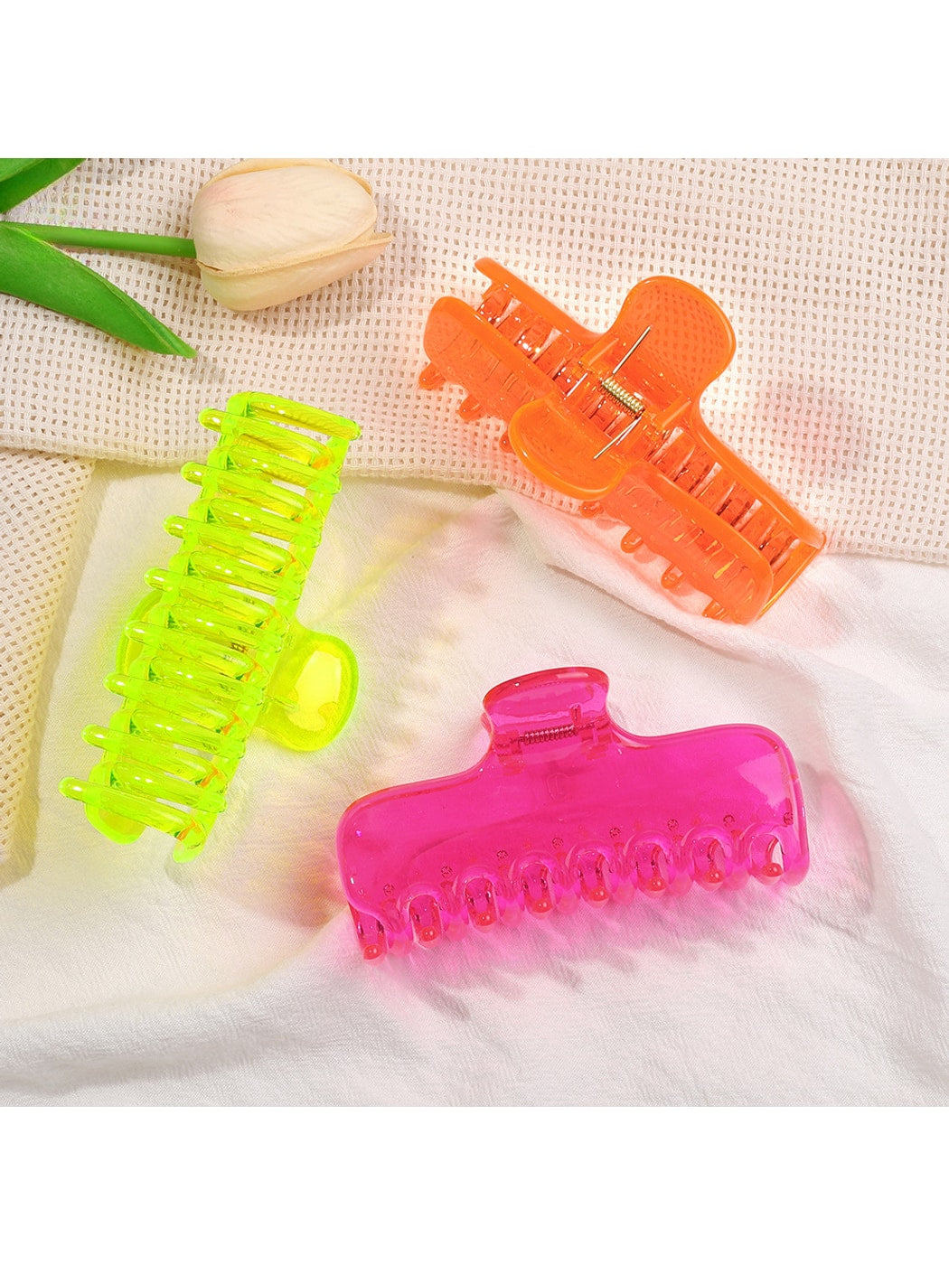 Beau - Glossy Geometric PC Hair Styling Claw Clip