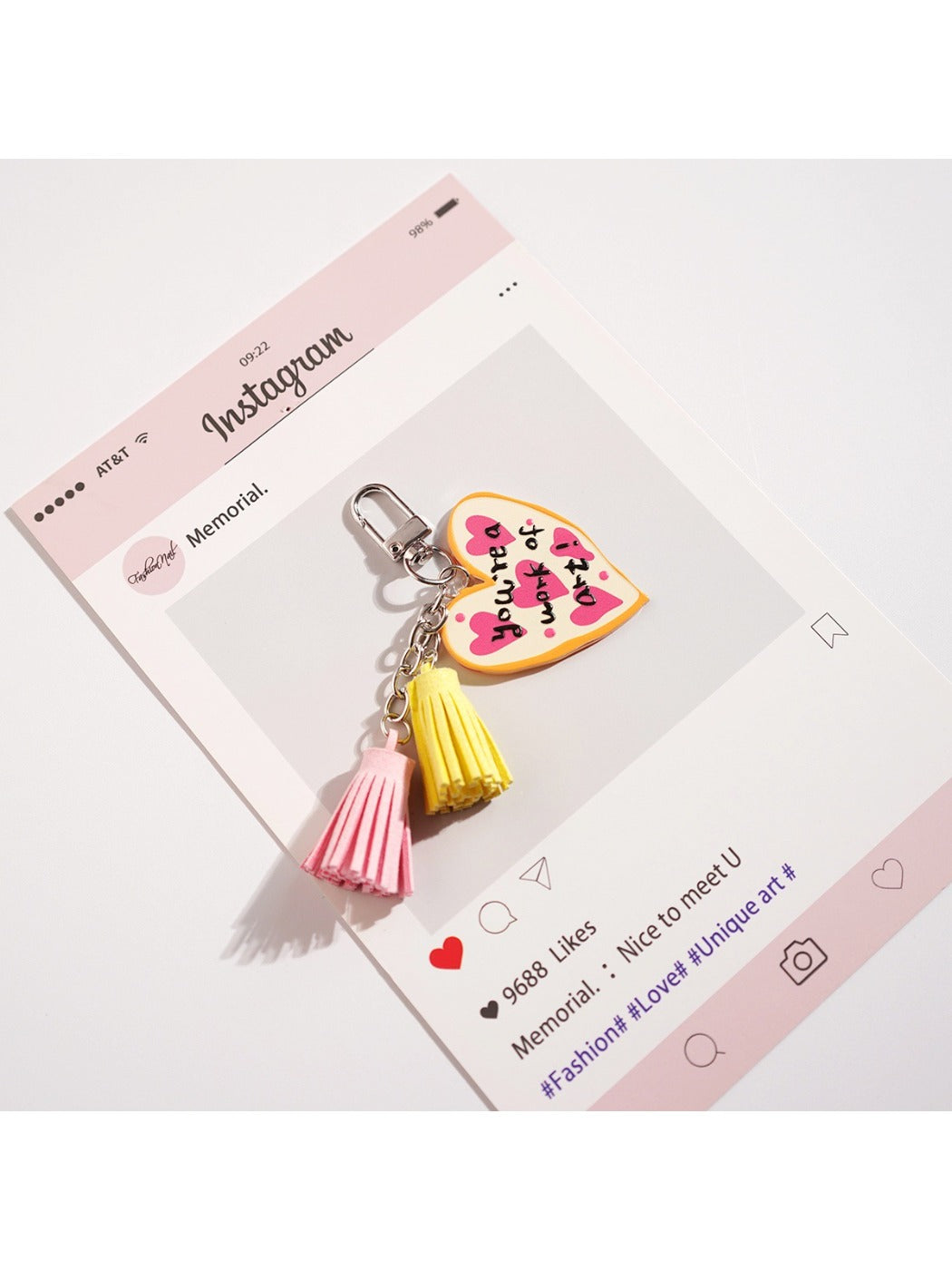 Keypus - Cartoon Love Keychain Pendant