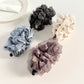 Beau - Bubble Pleated Mesh Flower Bud Banana Clip