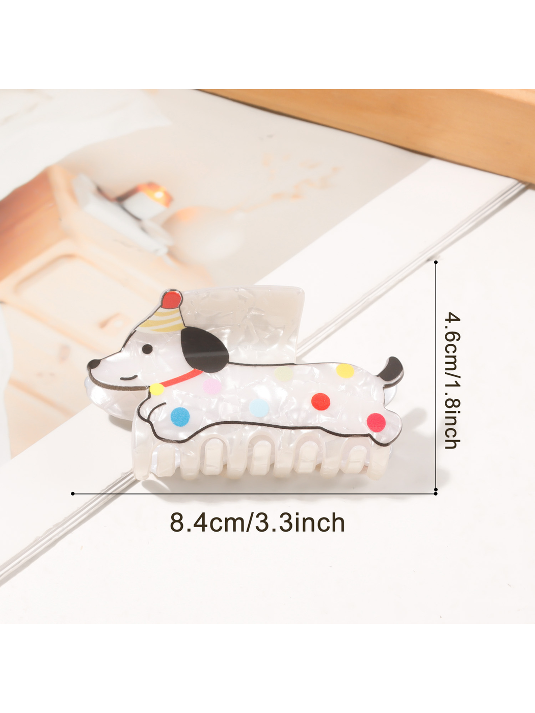 Beau - Cartoon Animal Glitter Finish Claw Clip