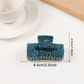 Beau - Rectangular Vintage Style Acrylic Claw Clip