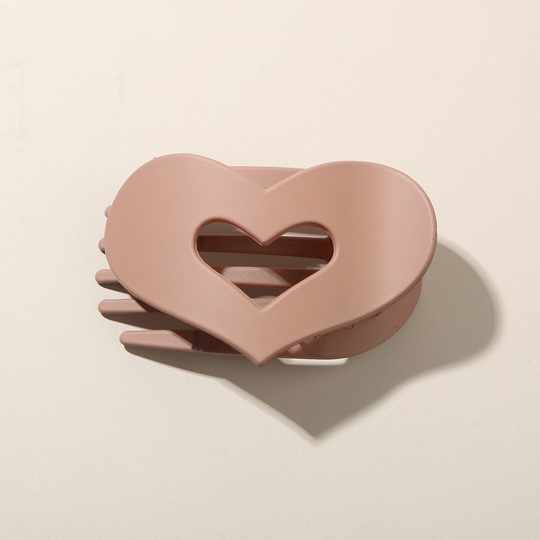 Beau - Heart Cutout Matte Hair Clip