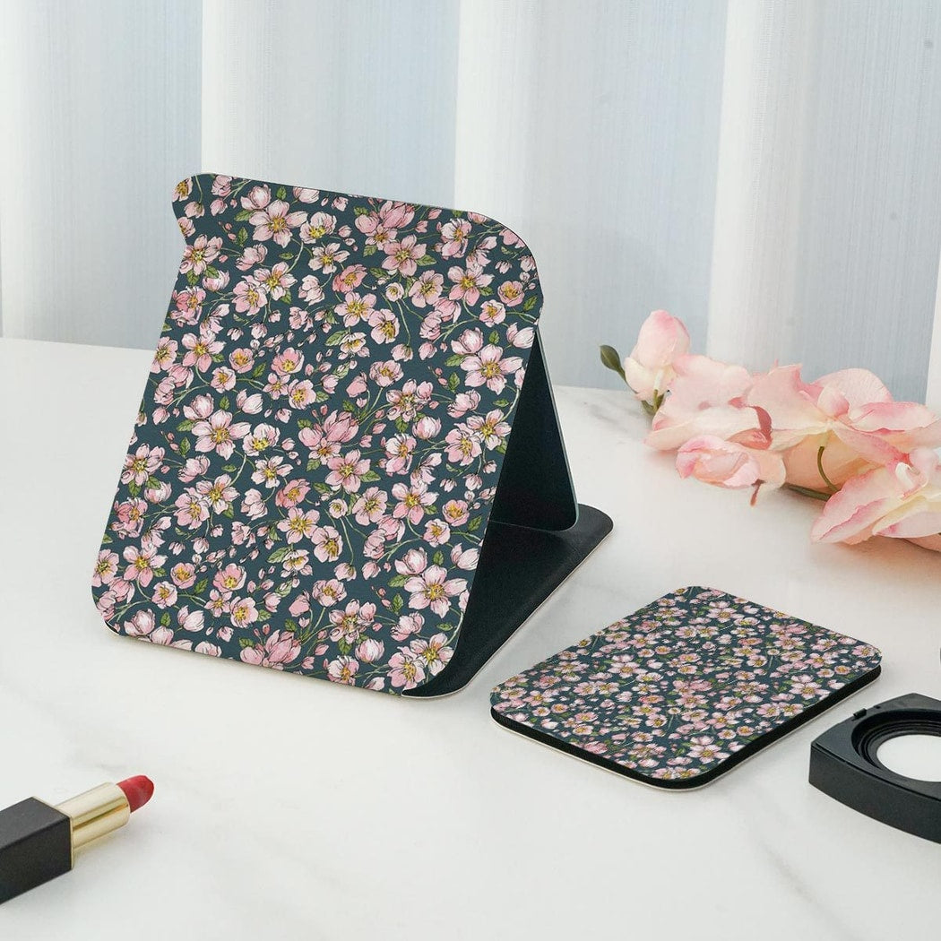 Mirroray - Floral Print Folding Desktop Makeup Mirror