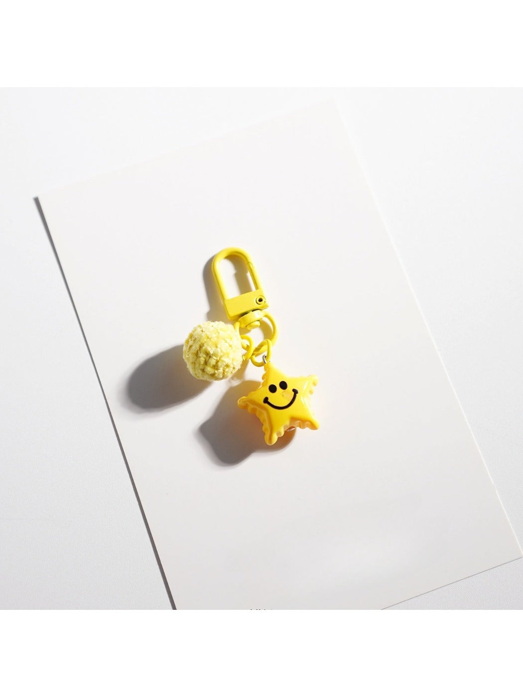 Keypus - Yellow Smiley Face Keychain