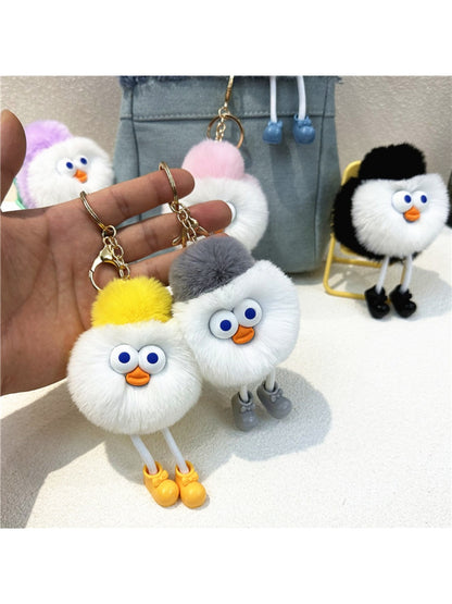 Keypus - Cartoon Funny Round Keychain