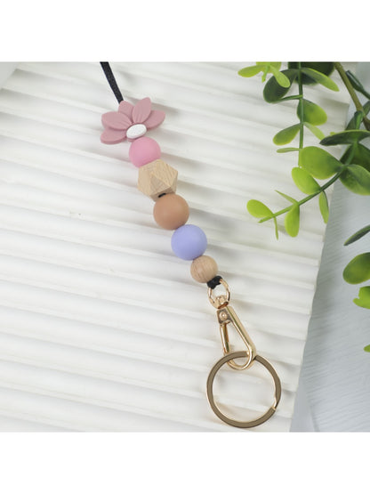 Keypus - Beautiful Lotus Pattern Silicone Keychain