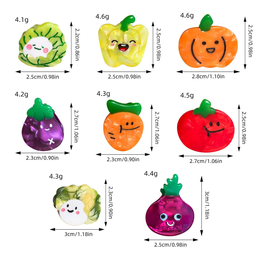 Beau - Playful Vegetable Shape Claw Clip