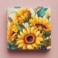 Mirroray - Portable Printed Flower Compact Vanity Mirror