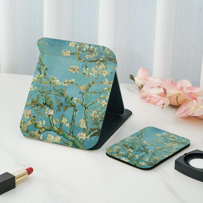 Mirroray - Floral Print Folding Desktop Makeup Mirror