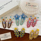 Beau - Floral Beaded Drop Shape Hair Clip