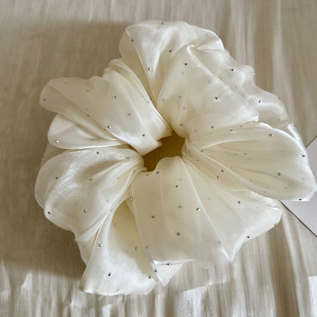 Gifty - High Stretch Glossy Mesh Scrunchie