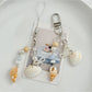 Keypus - Plastic Alloy Marine Motif Beaded Bag Keychain