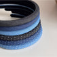 Gifty - Padded Dotted Denim Look Headband