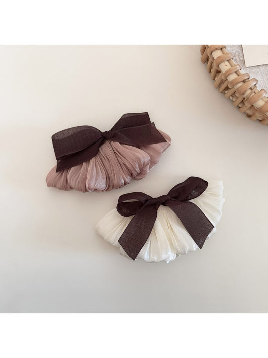 Beau - Polyester Alloy Ballet Bow Decorative French Barrette