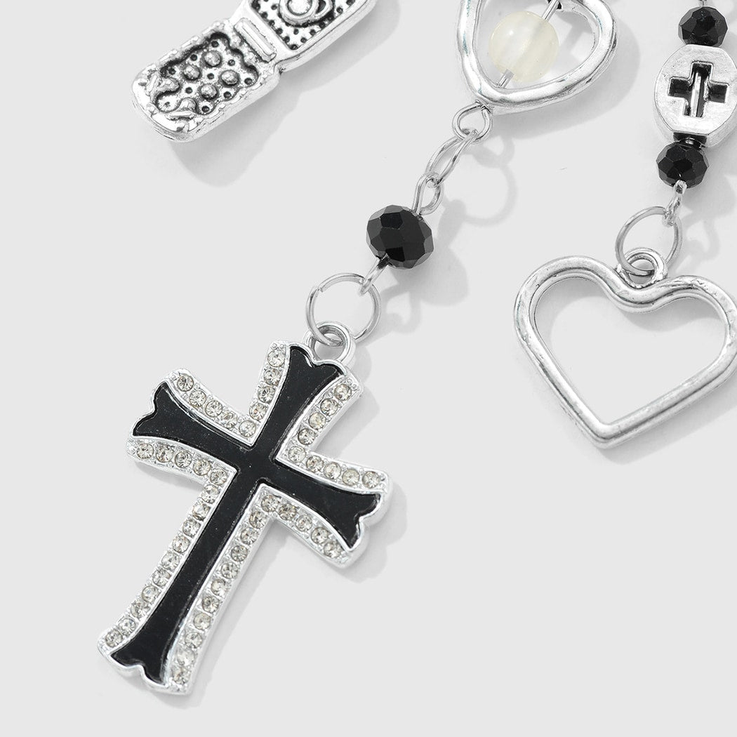 Keypus - Vintage Y2K Cross Charm Keychain