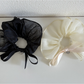 Gifty - Polyester Bow Heart Pendant Hair Scrunchie