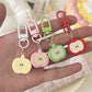 Keypus - Cute Half Apple Bag Charm Keychain Accessory