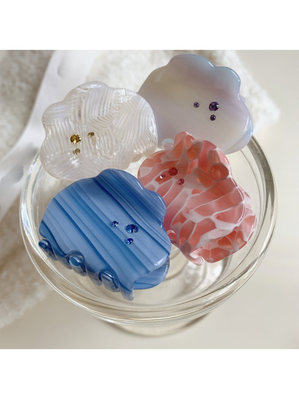 Beau - Stylish Cloud Shaped Acetate Hair Clip