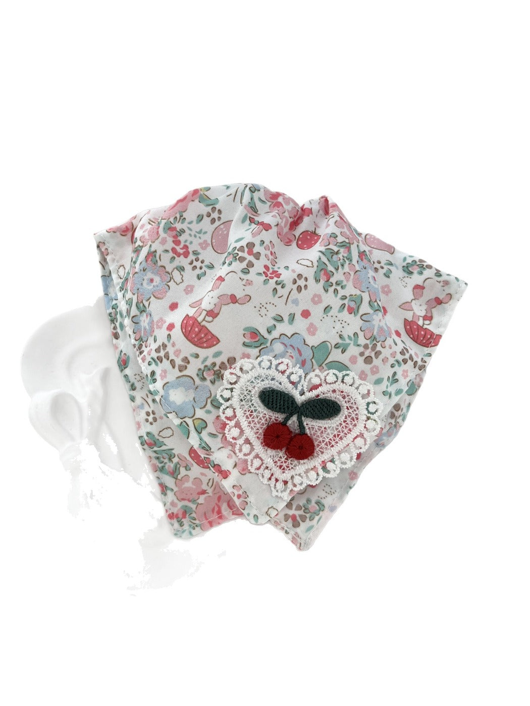 Gifty - French Bow Hair Tie Floral Lace Elastic Headband