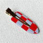 Beau - Geometric Checker Acetate Side Hair Clip