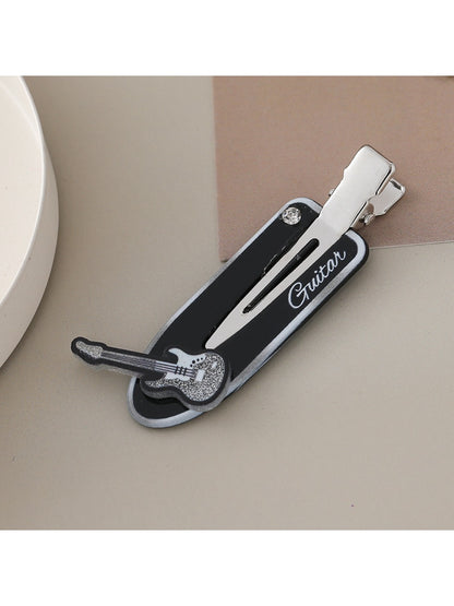 Beau - Music Themed Oval Hair Clip